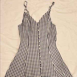 Gingham mini dress